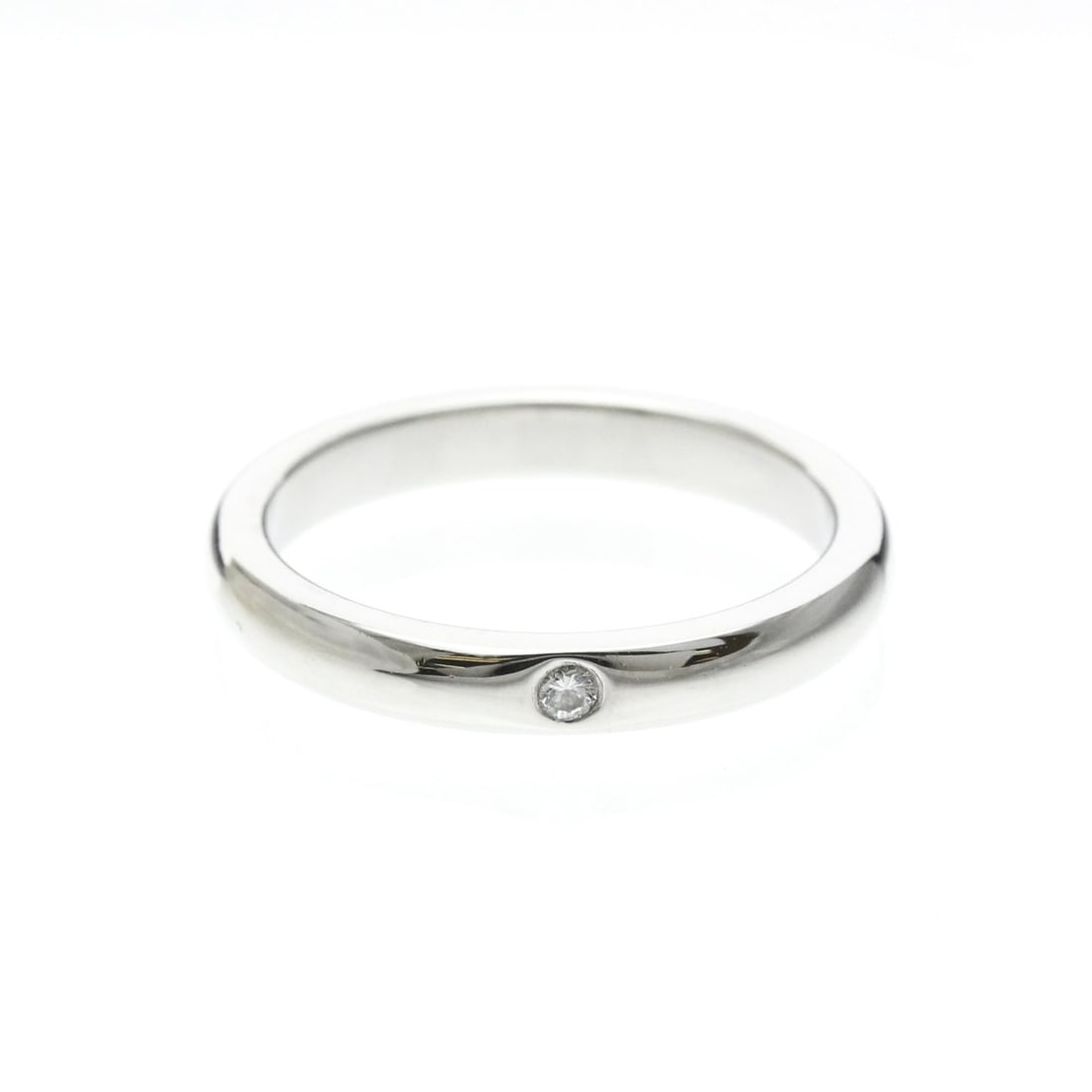Tiffany Stacking Band Ring 1P Diamond Platinum Fashion Diamond Band Ring Silver: --- Catalog ---Category: SizeWidth: 2.9mm / 0.11''Weight: 5.4g / 0.19oz.JP Size: 10US Size: 5.5Category: DesignType: Band ringColor: SilverMetal: PlatinumStone: DiamondStyle: FashionGender: Women,MenM