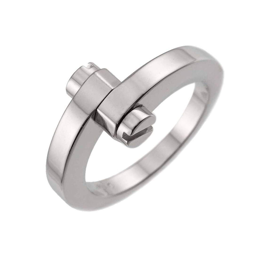 Cartier Menotte Ring #65, 18K White Gold (750)