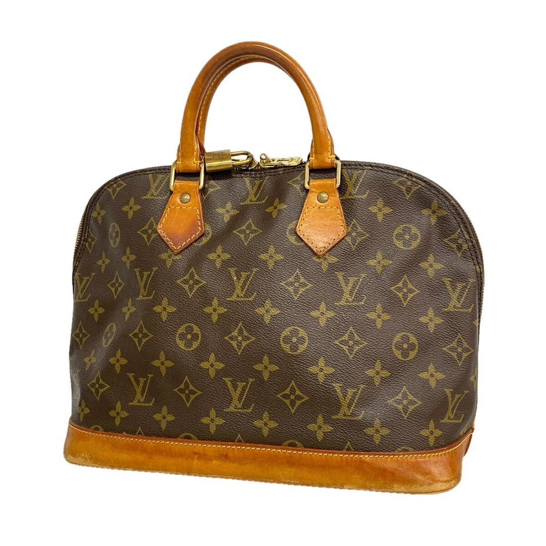 Louis Vuitton Alma Monogram Handbag M51130 Brown Women's