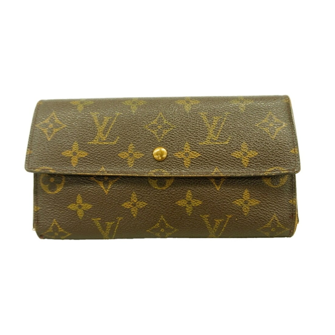 Louis Vuitton Tri-fold Long Wallet Monogram Portefeuille Tresor International M61215 Brown Women's: --- Catalog ---Category: SizeSize (HxWxD): 10cm x 19cm x 2.5cm / 3.93'' x 7.48'' x 0.98''Category: DesignType: Long wallet (tri-fold)Color: BrownGender: WomenCategory: GeneralMPN: M61215Brand: Louis V