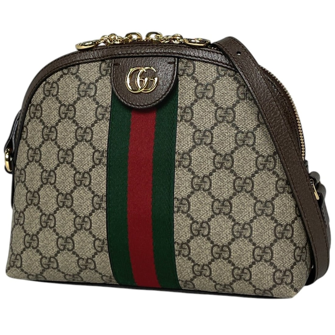 Gucci Ophidia GG Double G Supreme Shoulder Bag, Brown, 499621, Women's: --- Catalog ---Category: SizeSize (HxWxD): 19cm x 22.5cm x 8cm / 7.48'' x 8.85'' x 3.14''Category: DesignType: Shoulder bagColor: BrownGender: WomenMaterial: GG Supreme , Leather Category: GeneralMPN: