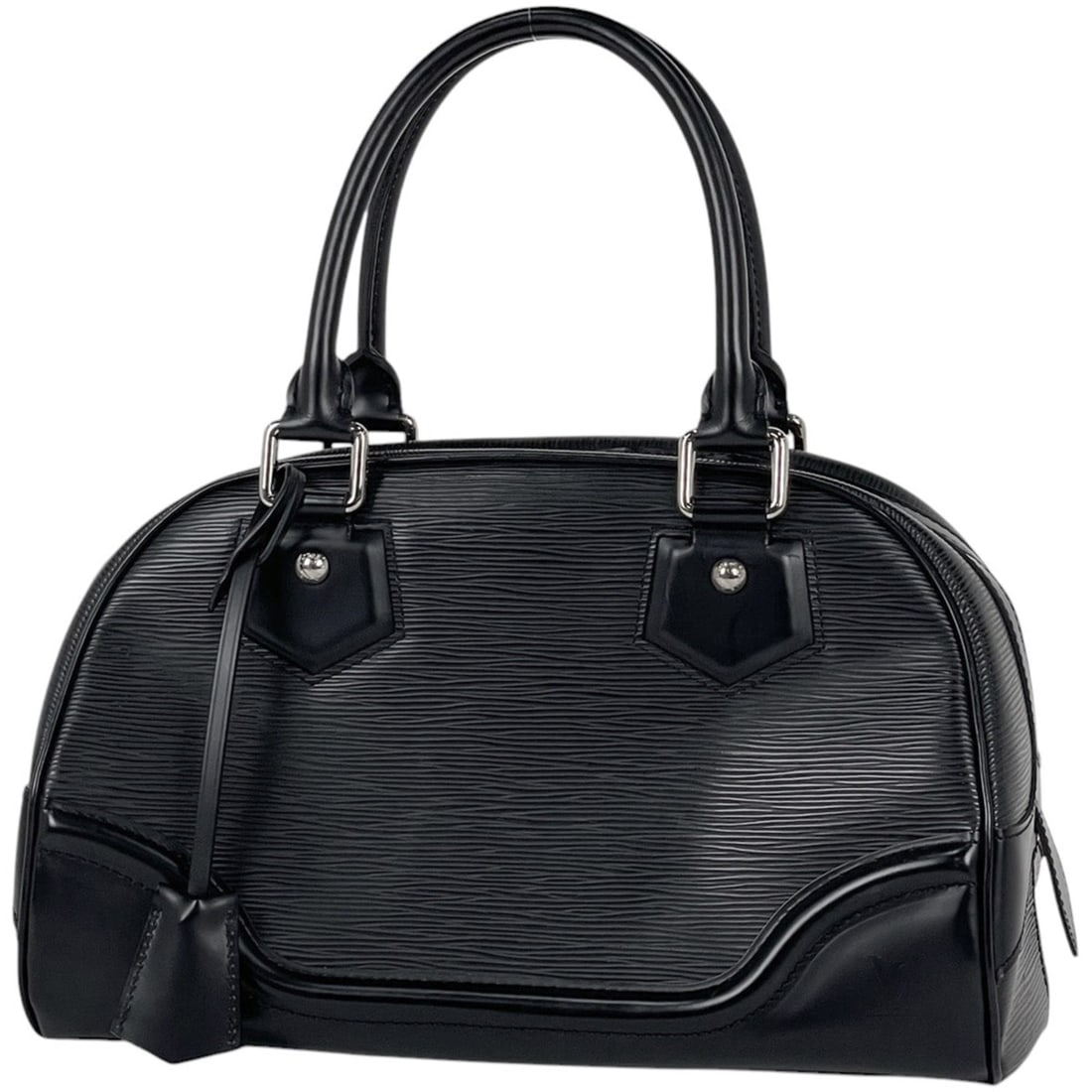 Louis Vuitton Bowling Montaigne PM Handbag, Epi Leather, Noir (Black), M59322, Women's: --- Catalog ---Category: SizeSize (HxWxD): 21cm x 33cm x 17cm / 8.26'' x 12.99'' x 6.69''Category: DesignType: HandbagColor: Black, NoirGender: WomenMaterial: Epi leather Category: GeneralMPN: M59322B