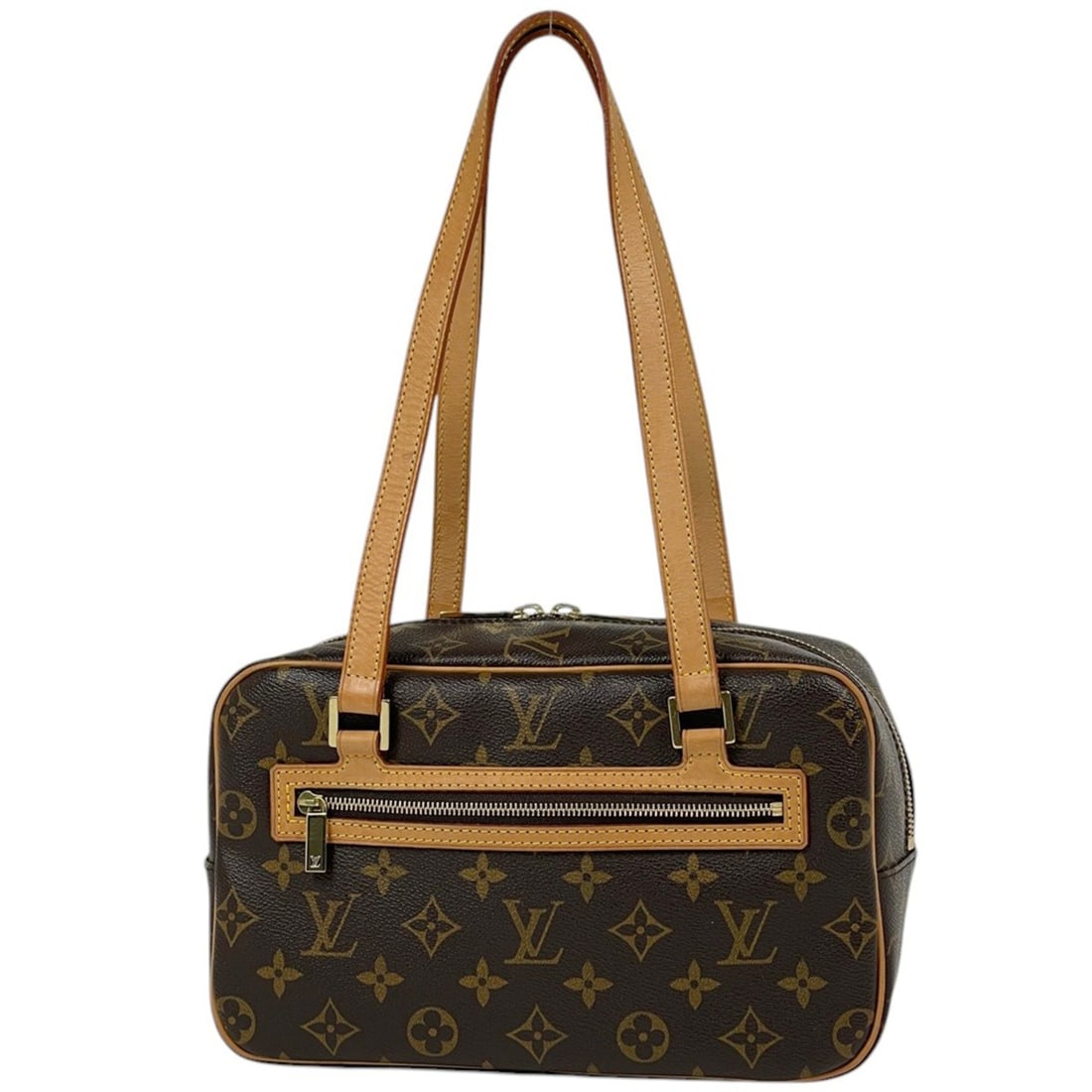 Louis Vuitton Cite MM Shoulder Bag, Monogram Brown, M51182, Women's