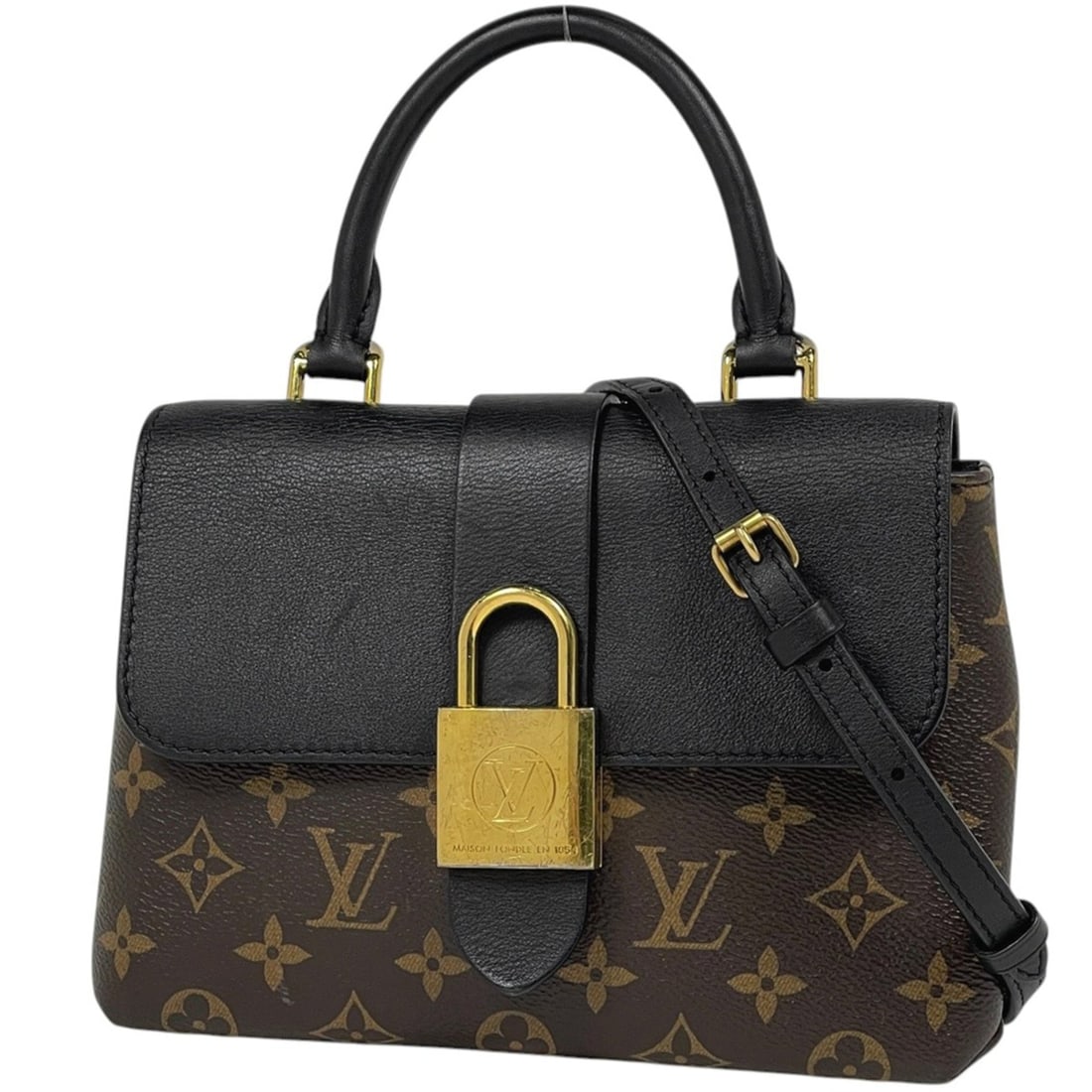 Louis Vuitton Rocky BB Handbag, 2-way, Monogram, Brown Noir (Black), M44141, Women's: --- Catalog ---Category: SizeSize (HxWxD): 15.5cm x 21cm x 7.5cm / 6.1'' x 8.26'' x 2.95''Category: DesignType: HandbagColor: Black, Brown, NoirGender: WomenMaterial: Monogram Category: GeneralMPN: M4