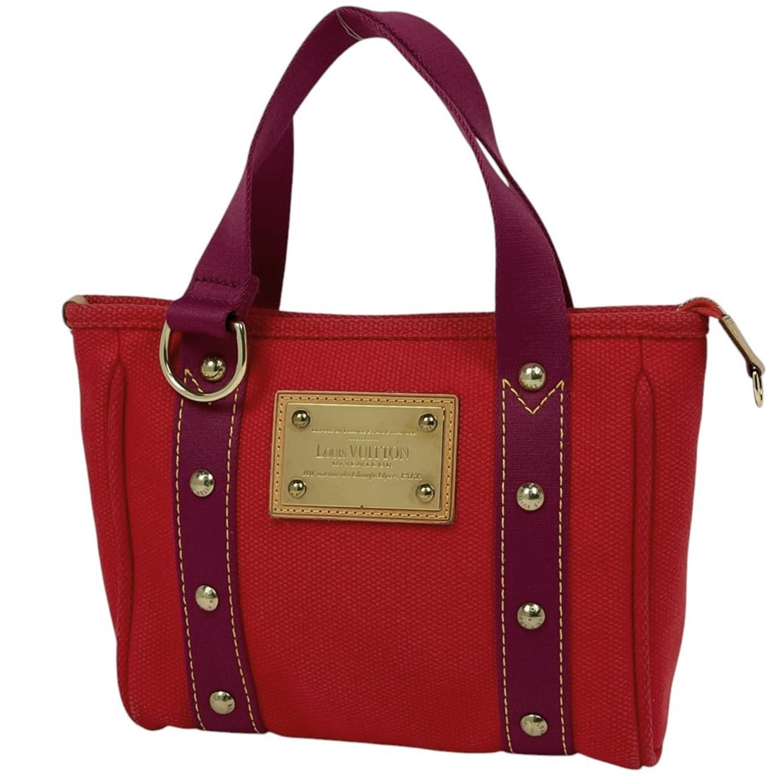 Louis Vuitton Cabas PM handbag, Antigua Rouge, M40037, women's.