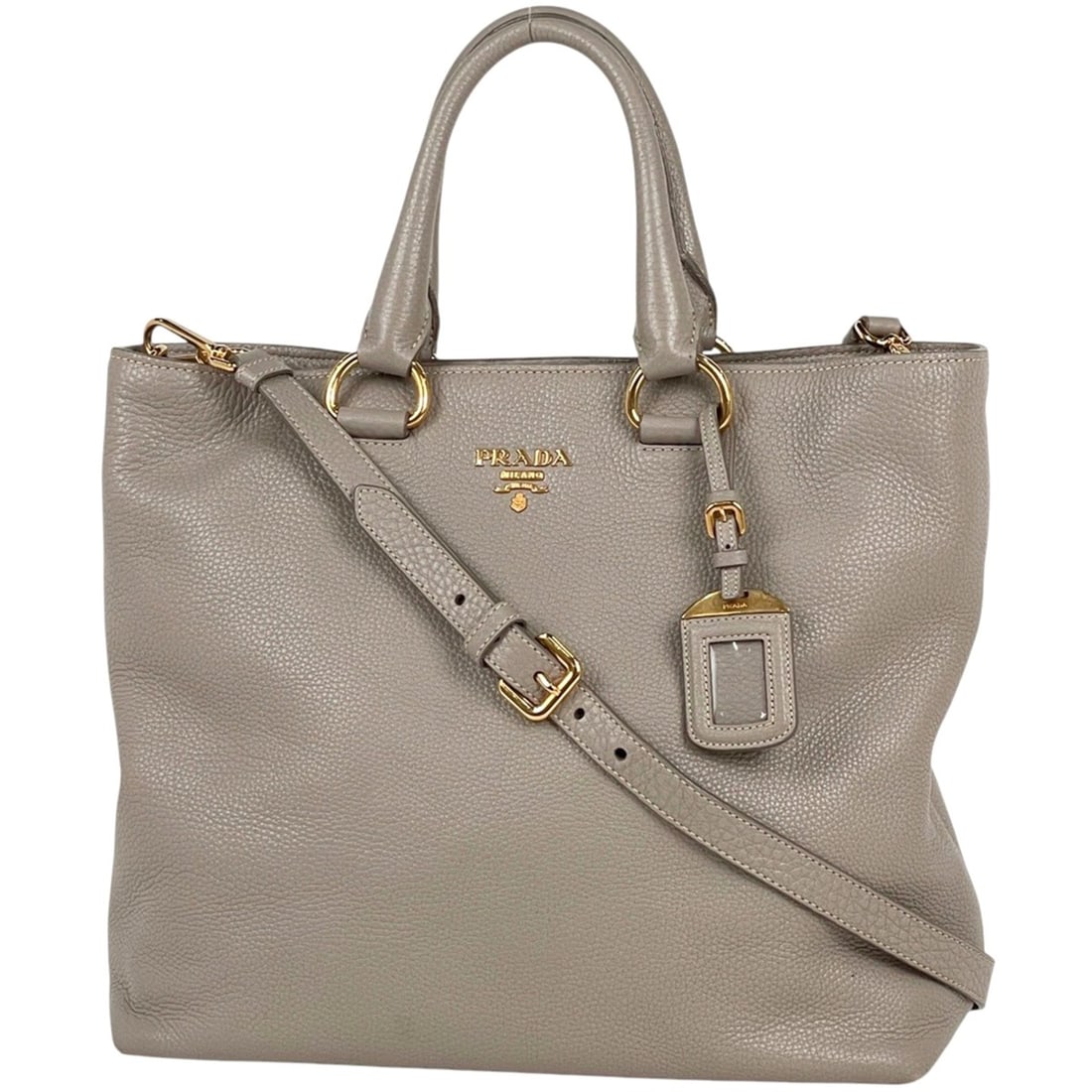 Prada PRADA 2-way leather handbag, beige, BN2865, women's.: --- Catalog ---Category: SizeSize (HxWxD): 32cm x 34cm x 14cm / 12.59'' x 13.38'' x 5.51''Category: DesignType: HandbagColor: BeigeGender: WomenMaterial: Leather Category: GeneralMPN: BN2865Brand: Pra