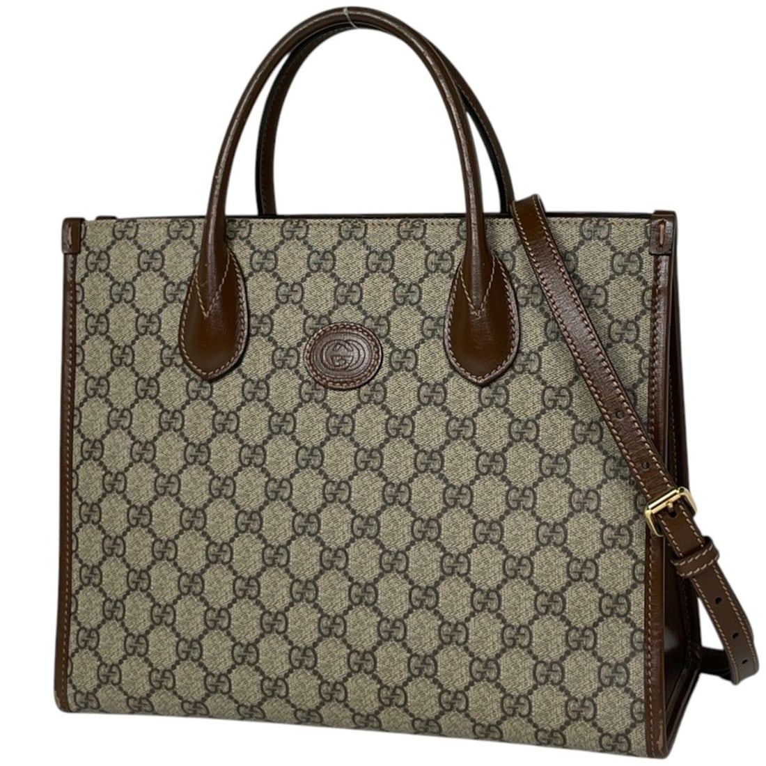 Gucci GUCCI Handbag GG Small 2WAY Supreme Brown 659983 Women's (1 of 7)