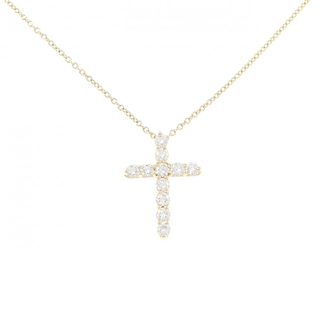 Tiffany & Co. Small Cross Necklace: --- Catalog ---Category: SizePendant Size: 17.9mm x 13.1mm / 0.7'' x 0.51''Neck Circumference: 41 cm / 16.14''Category: DesignGender: WomenMaterial: Yellow gold (18K)Pendant Type: PendantNecklace