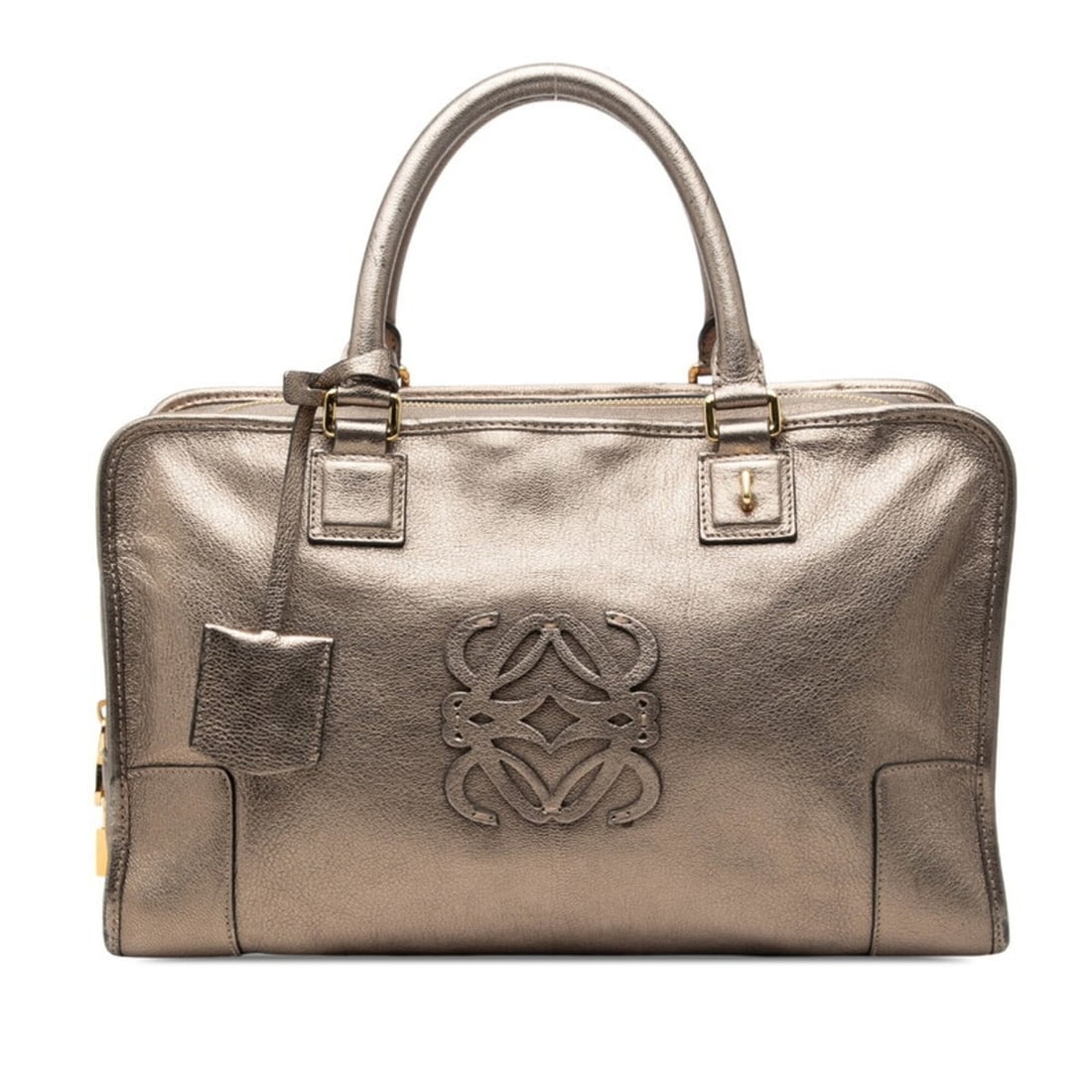Loewe Anagram Amazona 36 Handbag, Gold Leather, Women's LOEWE (1 of 10)