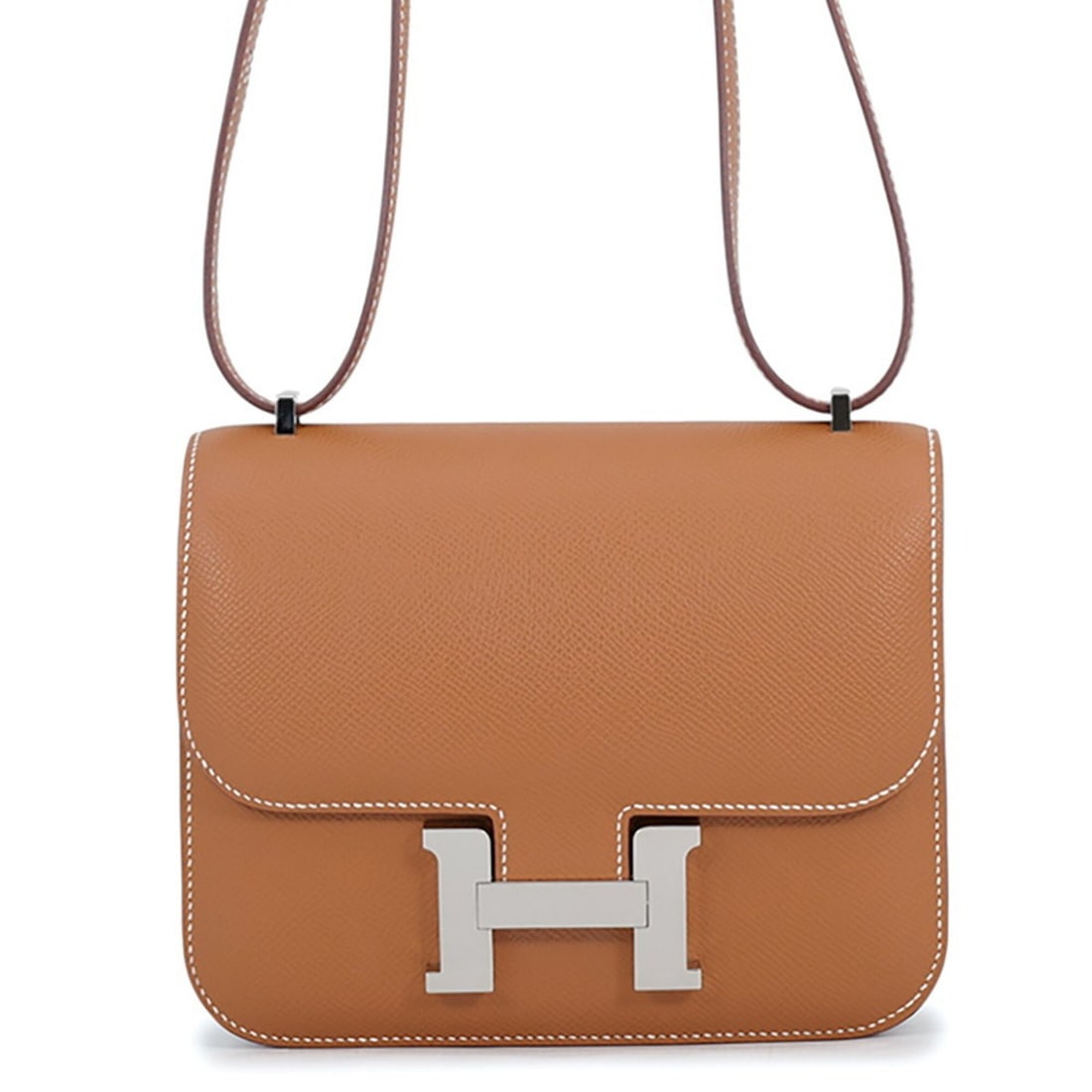Hermes Shoulder Bag Mini Constance 3 Miroir Gold Epsom Leather K Stamp HERMES Handbag Women's (1 of 17)