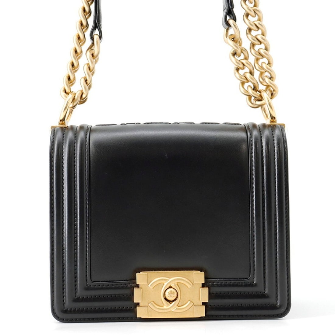 Chanel Chain Shoulder Bag Boy AS3018 CHANEL Black Handbag