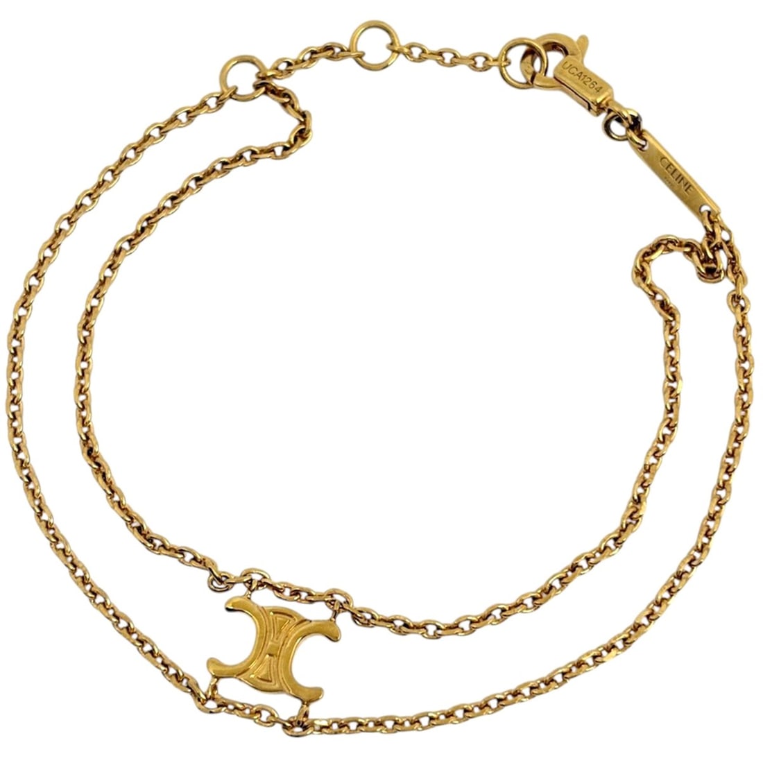 Celine Triomphe Suspender Bracelet, GP Gold, Women's