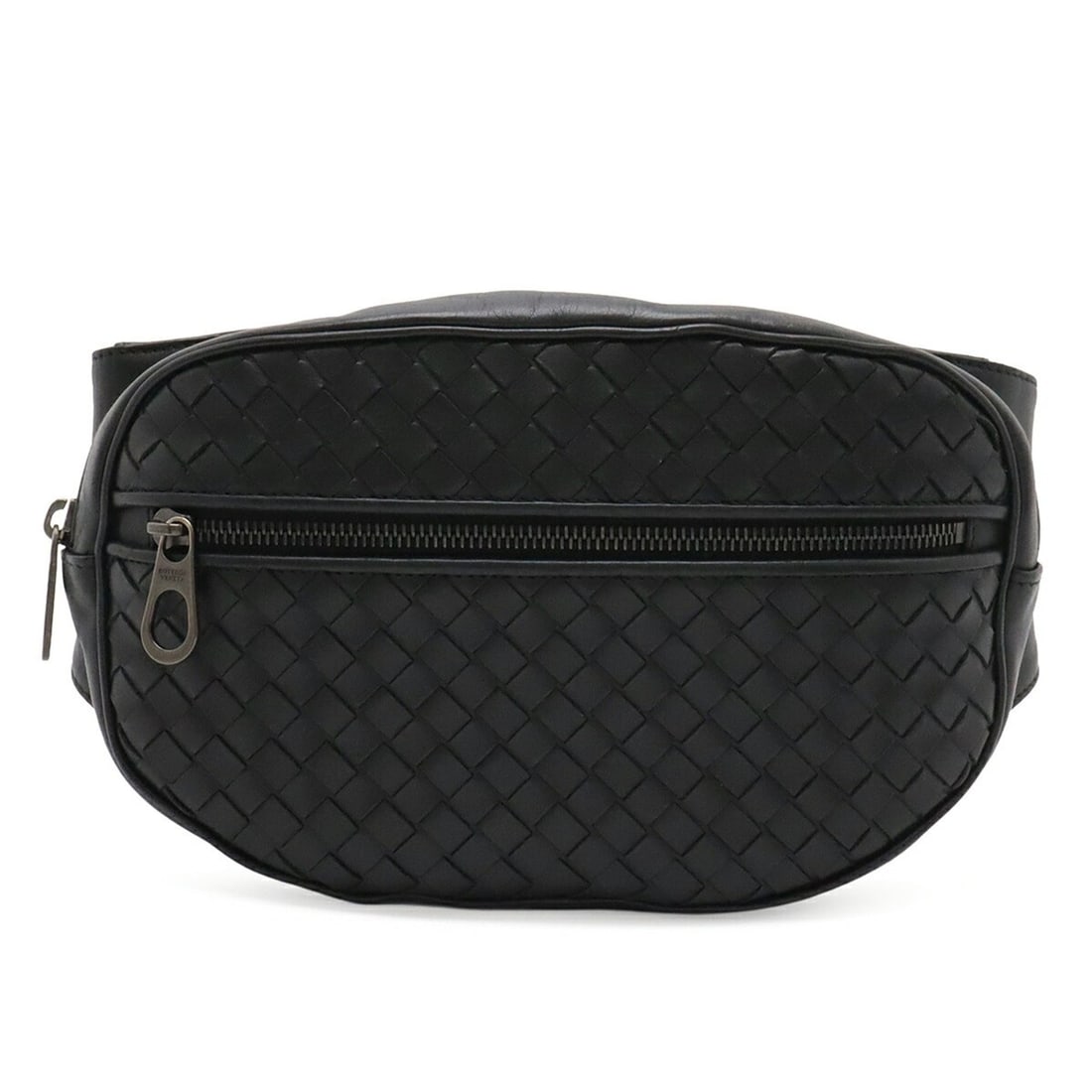 BOTTEGA VENETA Bottega Veneta Intrecciato Bag Body Waist Pouch Leather Black 520452