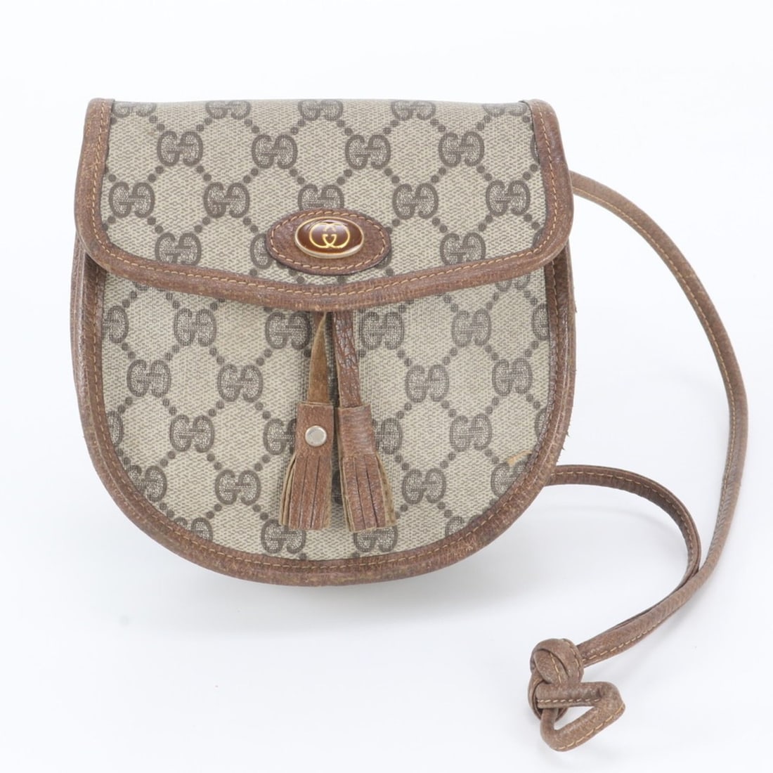 Vintage Gucci GG Supreme Leather Shoulder Bag Crossbody for Women: --- Catalog ---Category: SizeSize (HxWxD): 15cm x 16cm x 6cm / 5.9'' x 6.29'' x 2.36''Category: DesignType: Shoulder bagColor: BrownGender: WomenMaterial: Leather , Coated canvas Category: GeneralBran