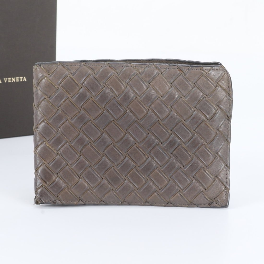 Bottega Veneta Intrecciato Leather Bi-fold Wallet - Men's Brand
