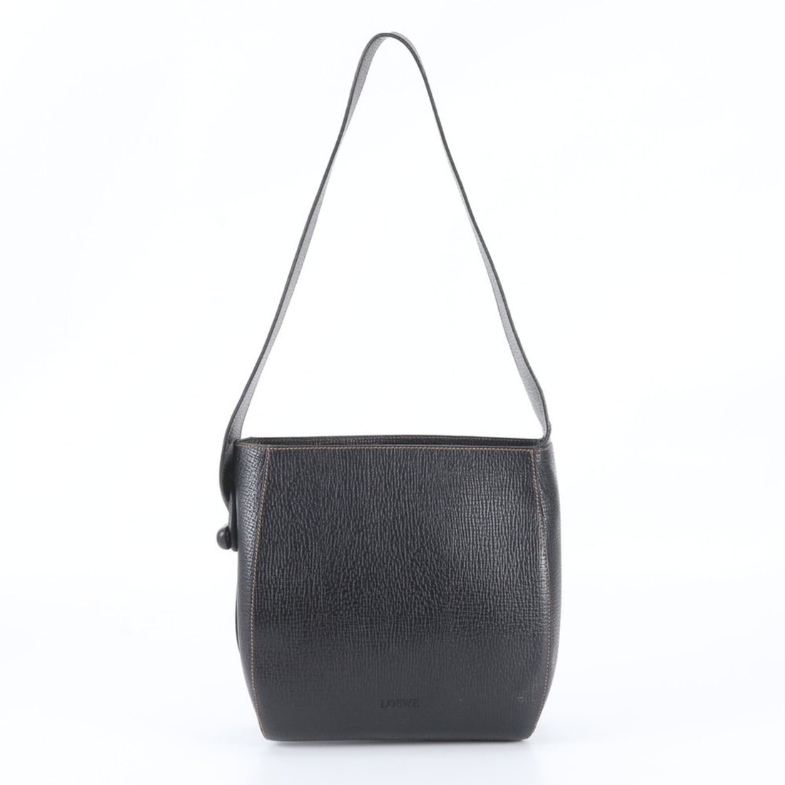 Loewe Leather Shoulder Bag, One-Shoulder Tote Handbag, Black, Women's: --- Catalog ---Category: SizeSize (HxWxD): 24cm x 20cm x 9cm / 9.44'' x 7.87'' x 3.54''Category: DesignType: Handbag, Shoulder bag, Tote bagColor: BlackGender: WomenMaterial: Leather Category: General