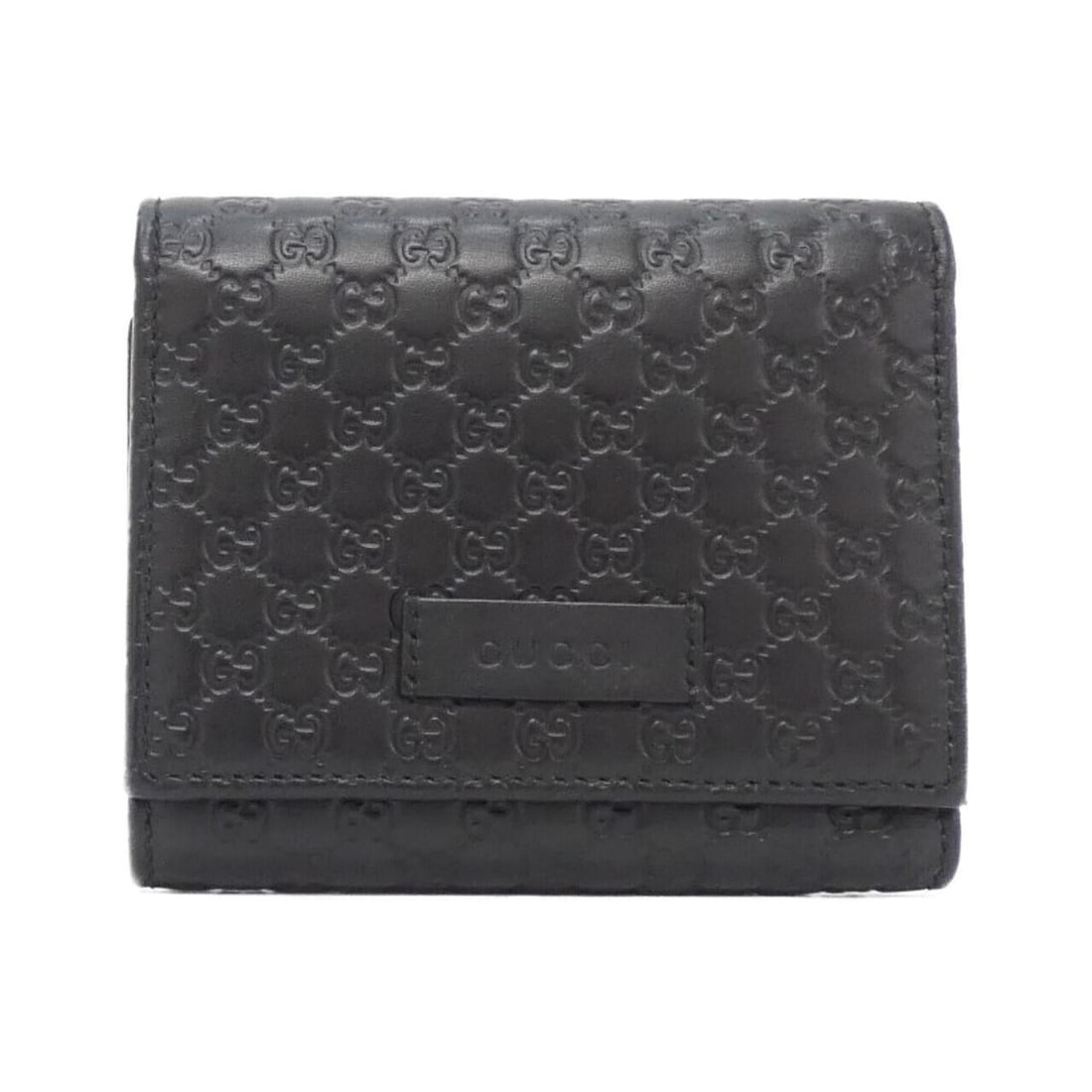 Gucci 510317 BMJ1G Wallet: --- Catalog ---Category: SizeSize (HxWxD): 9.5cm x 11cm x 2cm / 3.74'' x 4.33'' x 0.78''Category: DesignType: Wallet (tri-fold)Color: BlackGender: Men,WomenMaterial: Micro GG leather Category: General