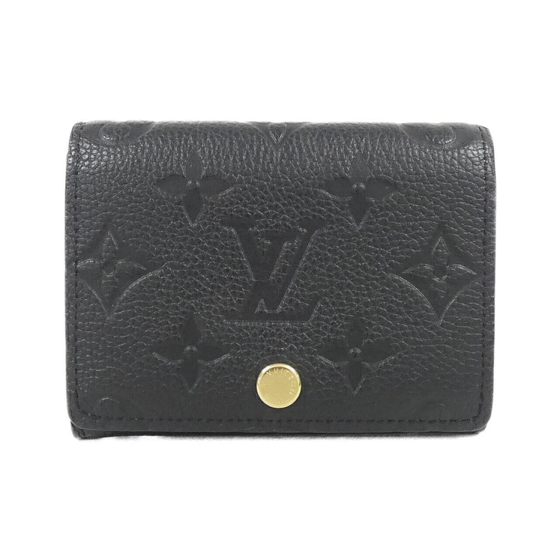 Louis Vuitton Monogram Empreinte Enveloppe Carte de Visite M58456 Business Card Holder/Card Case: --- Catalog ---Category: DesignType: Card caseColor: BlackGender: Men,WomenMaterial: Leather Leather/Fur Type: Calf leatherCategory: GeneralMPN: M58456Brand: Louis VuittonCategory: Physical Properties