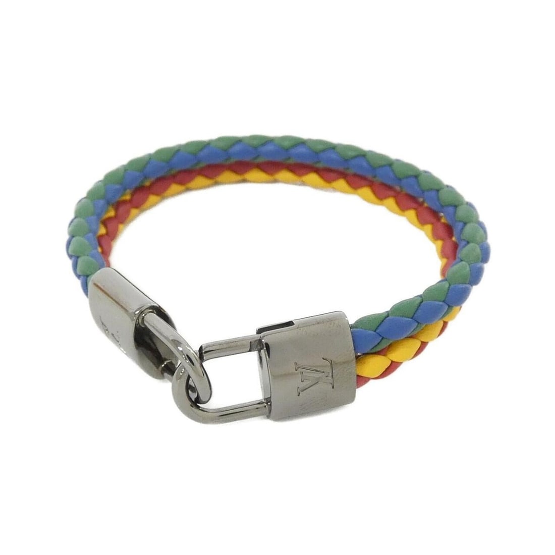 Louis Vuitton Brasslet Braidlock MP059E Bracelet: --- Catalog ---Category: SizeLength: 17cm / 6.69''Category: DesignType: Charm braceletColor: Multi-colorGender: Men,WomenMaterial: LeatherLeather/Fur Type: Calf leatherCategory: GeneralMPN: MP059EBran