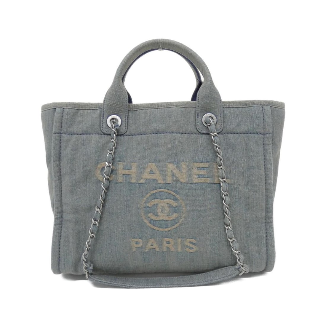Chanel Deauville Line AS3351 Handbag: --- Catalog ---Category: SizeSize (HxWxD): 27cm x 335cm x 15cm / 10.62'' x 131.88'' x 5.9''Category: DesignType: Handbag, PouchColor: BlueGender: Women,MenMaterial: Denim Hardware Color: