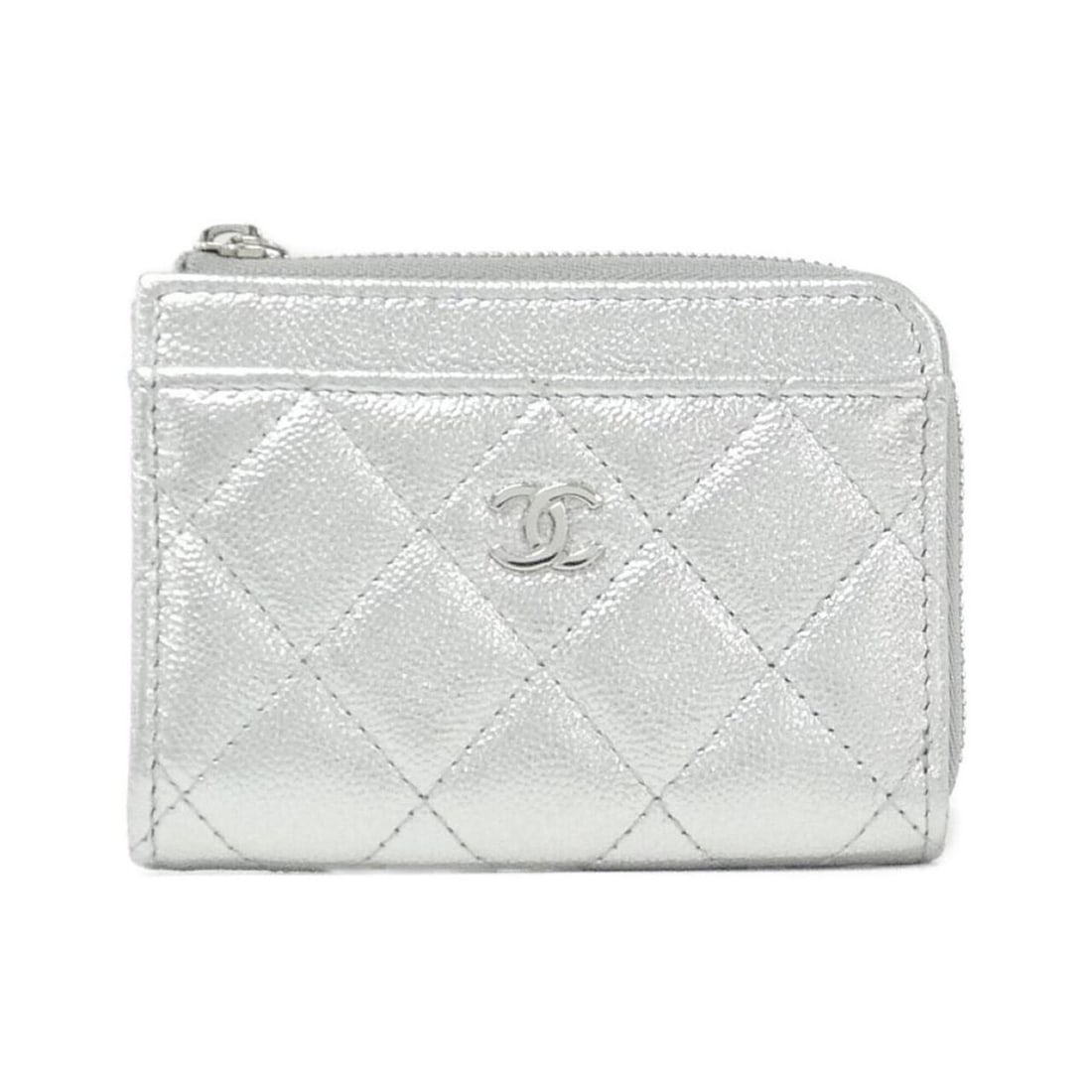 Chanel Timeless Classic Line AP4893 Business Card Holder/Card Case: --- Catalog ---Category: DesignType: Card caseColor: SilverGender: WomenMaterial: Grained Calfskin Category: GeneralMPN: AP4893Brand: ChanelCategory: Physical PropertiesSize (HxWxD): 8cm x 11cm x 2cm