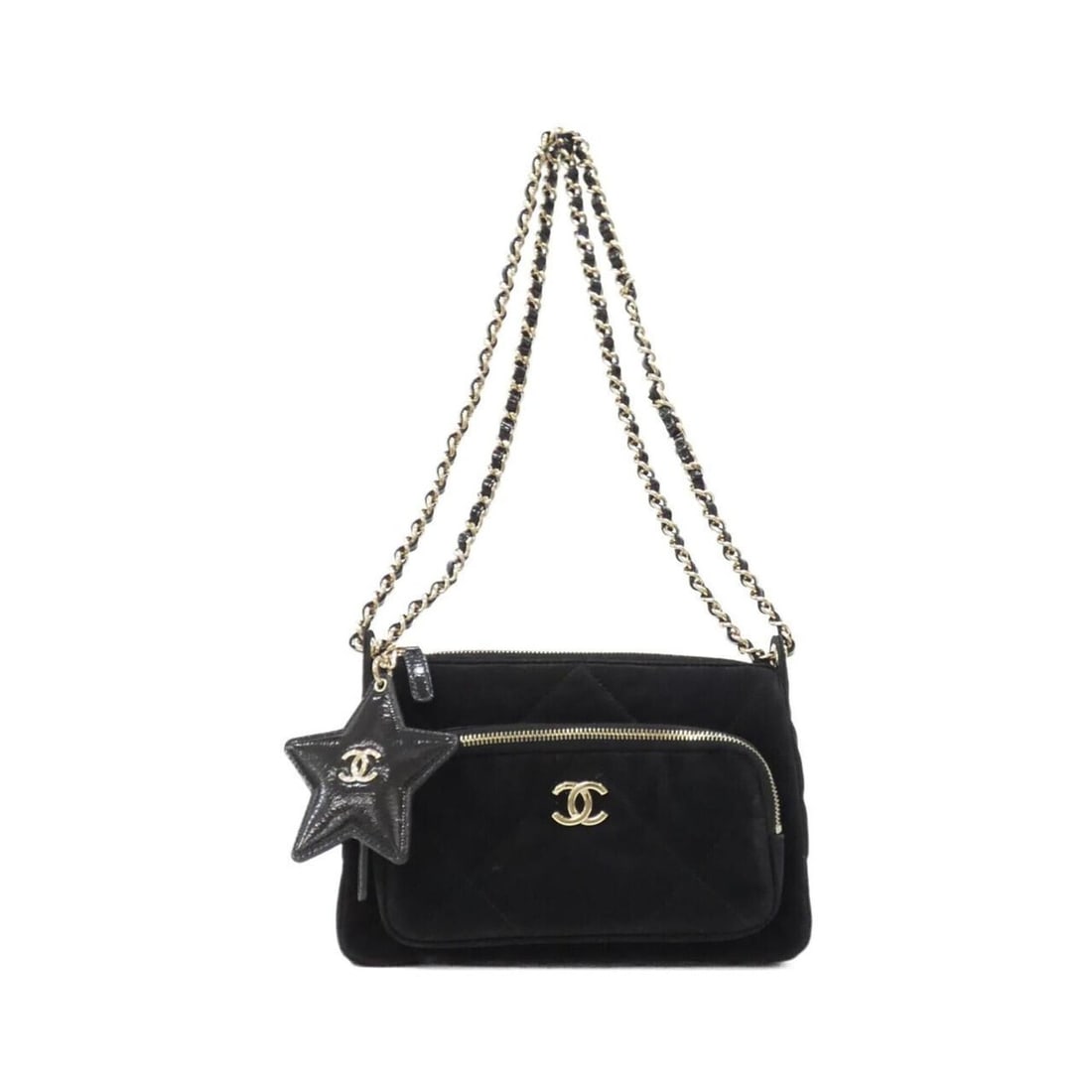 Chanel AP4771 Handbag, Clutch, Shoulder Bag: --- Catalog ---Category: SizeSize (HxWxD): 14cm x 21cm x 5cm / 5.51'' x 8.26'' x 1.96''Category: DesignType: Handbag, Shoulder bagColor: BlackGender: WomenHardware Color: GoldCategory: GeneralMPN: