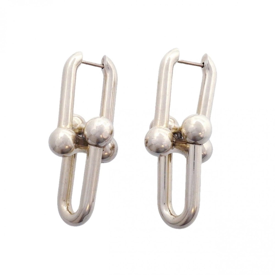 Tiffany & Co. Hardware Extra Large Sterling Silver Earrings for Women P3235175 (1 of 9)