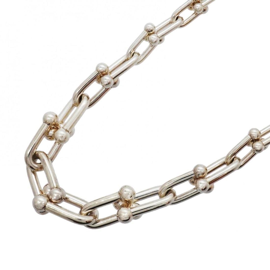 Tiffany & Co. Hardware Graduated Sterling Silver Necklace, 925 Silver, Men's/Women's, P3235174 (1 of 6)