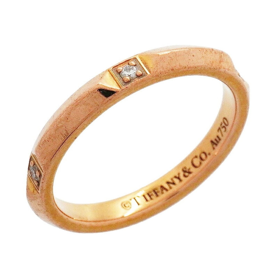 Tiffany & Co. True Band Ring, 18K Pink Gold, Diamond, Size 11.5, Women's, P3213765: --- Catalog ---Category: SizeJP Size: 11.5US Size: 6Category: DesignType: Band ringStone: DiamondGender: WomenMaterial: Pink gold (18K)Category: GeneralBrand: Tiffany--- Item List ---Section: Conditio