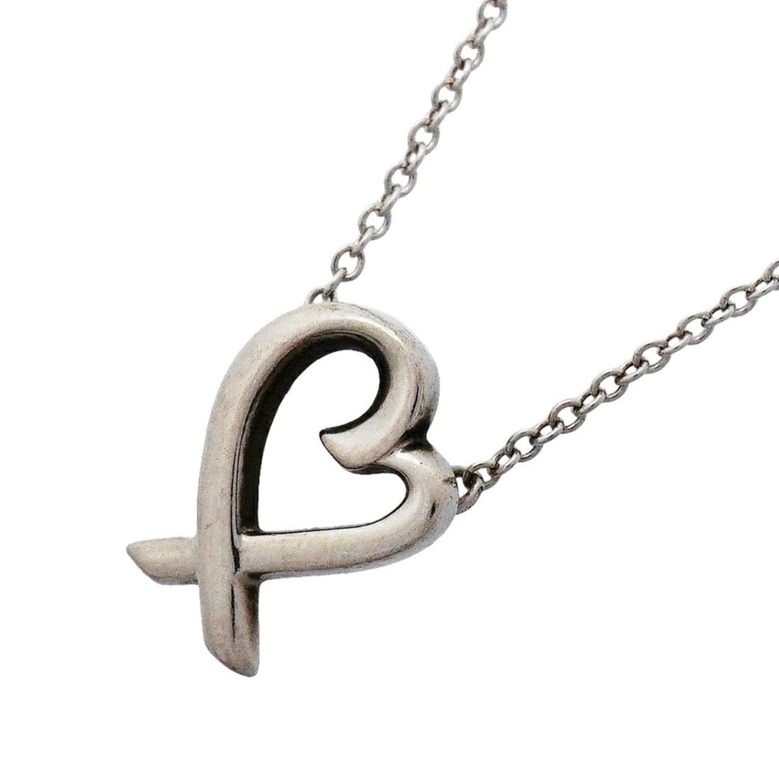 Tiffany & Co. Loving Heart Necklace, Sterling Silver 925, Women's, P3213483: --- Catalog ---Category: SizePendant Size: 11.5mm x 8.6mm / 0.45'' x 0.33''Neck Circumference: 41.5 cm / 16.33''Category: DesignGender: WomenMaterial: Silver 925Necklace Type: NecklaceCategory: Genera