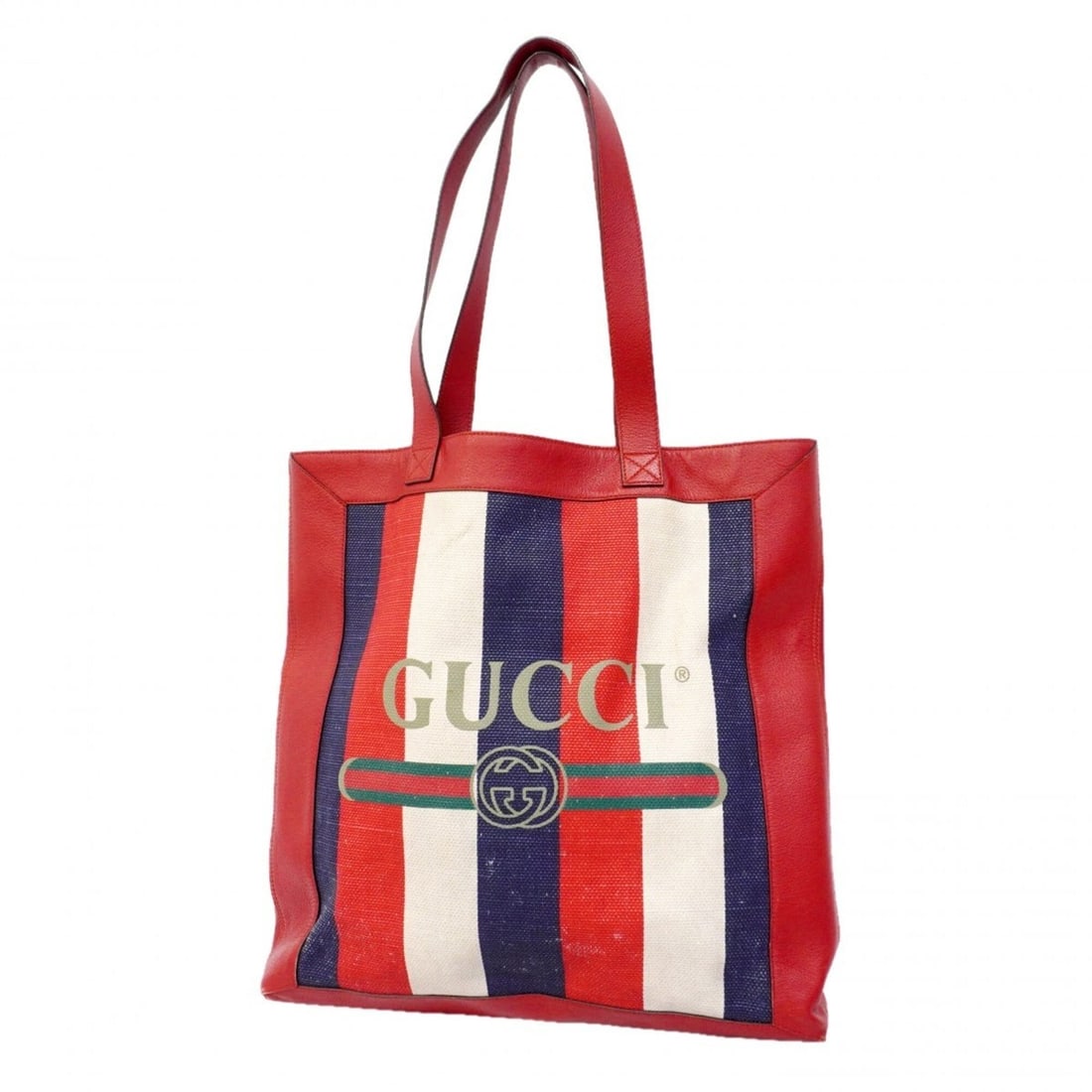Gucci Tote Bag 523781 Canvas Leather Red Navy Women's P3207619: --- Catalog ---Category: SizeSize (HxWxD): 40.5cm x 40cm x 8cm / 15.94'' x 15.74'' x 3.14''Category: DesignType: Tote bagColor: Navy, Red colorGender: WomenMaterial: Canvas , Leather Hardware Color: G