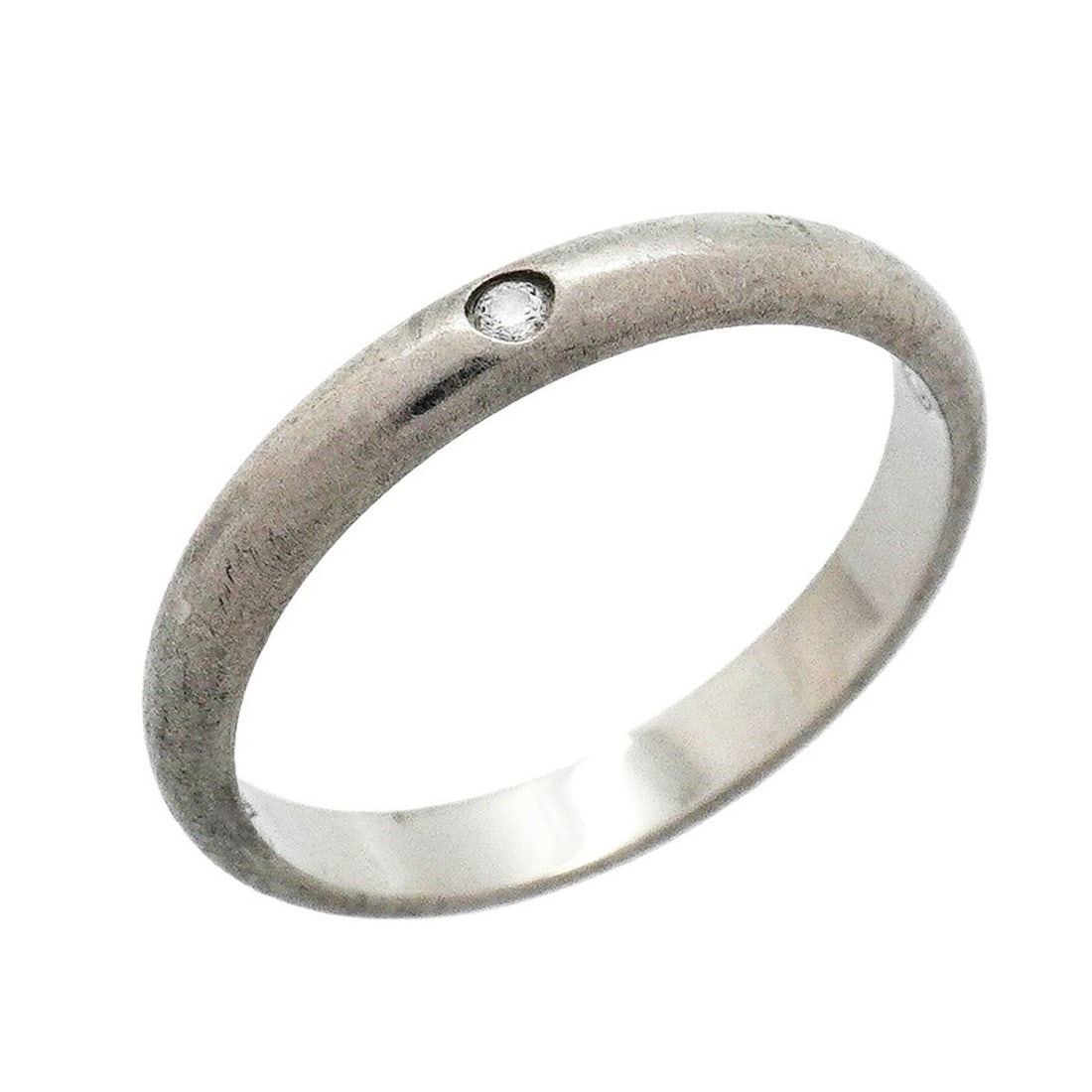 Cartier Classic Ring, 1PD (One Diamond), Pt950 Platinum, Size 48, Ladies' Ring: --- Catalog ---Category: SizeUS Size: 4.5Brand Size: 48Category: DesignType: Band ringStone: DiamondGender: WomenMaterial: Platinum 950Category: GeneralBrand: Cartier--- Item List ---Section: Conditio
