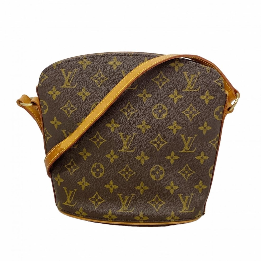 Louis Vuitton Monogram Druot Shoulder Bag M51290 Brown Women's