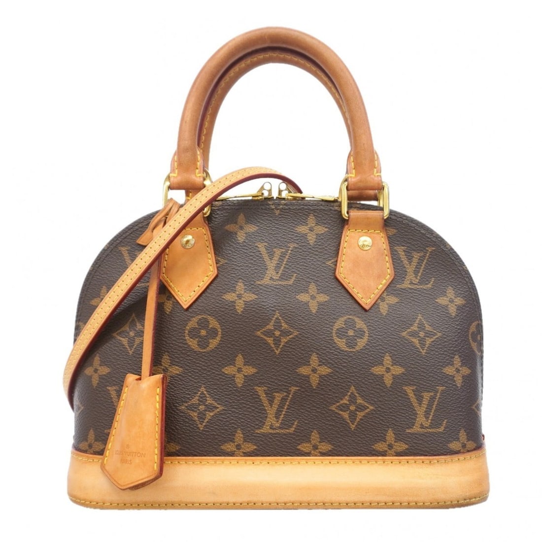 Louis Vuitton Alma BB Monogram Handbag M46990 Brown 2-way bag for women