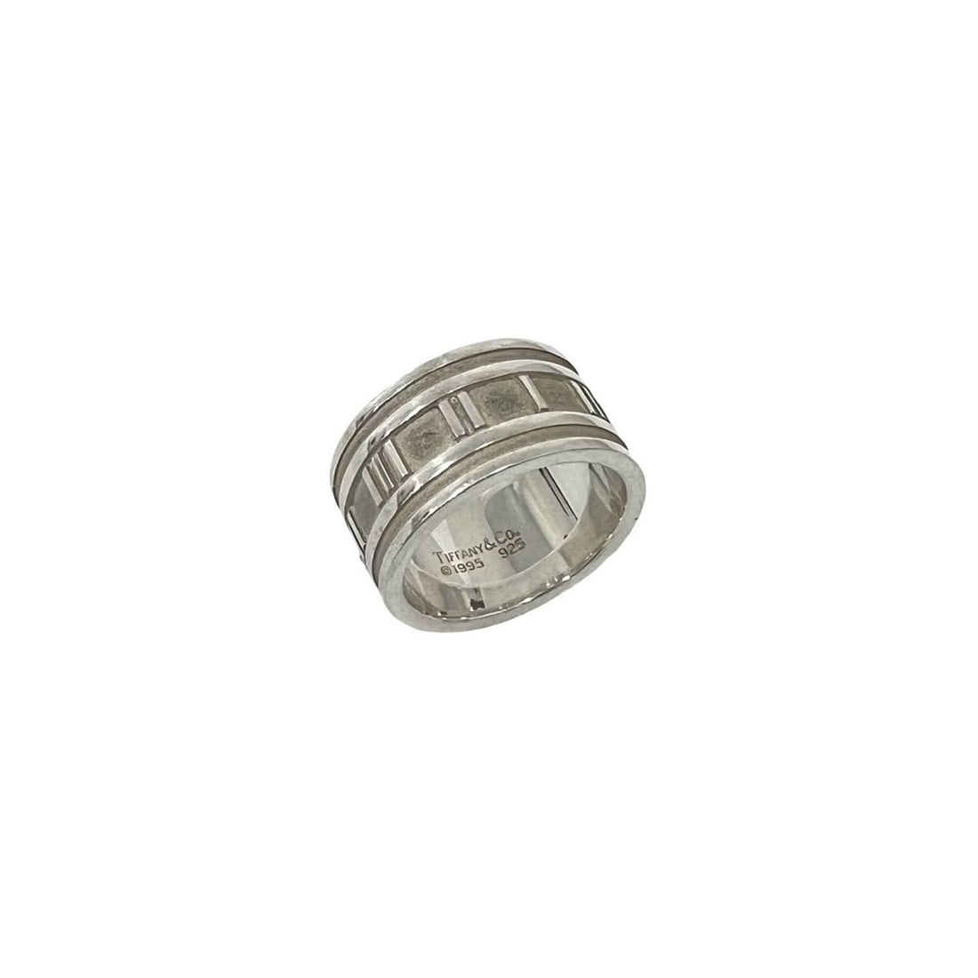 TIFFANY&Co. Tiffany Atlas Wide Ring, Sterling Silver 925, Men's Accessory, 73707