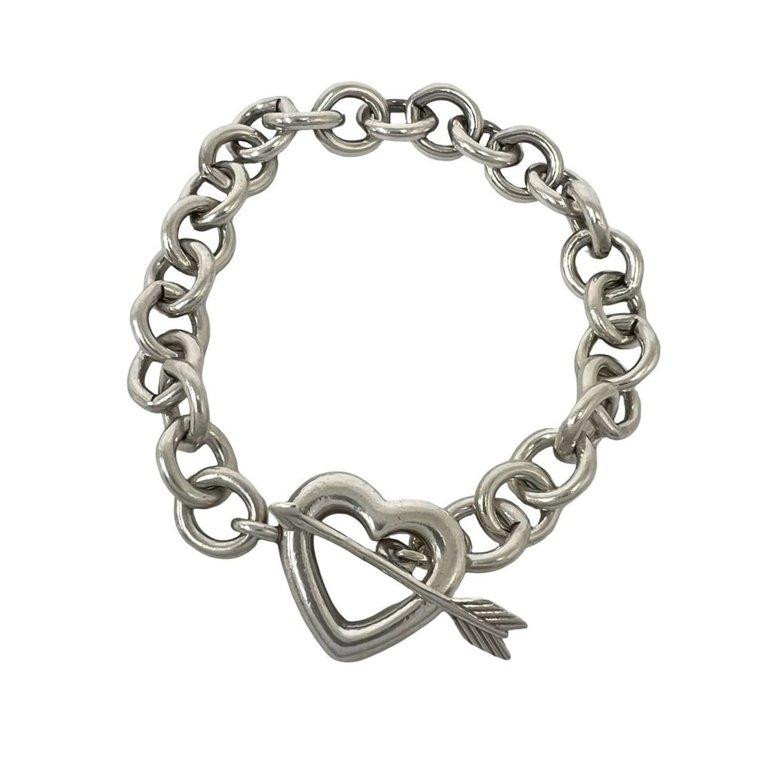 TIFFANY&Co. Tiffany Vintage Heart Arrow Bracelet, Sterling Silver 925, Accessory, 65426 (1 of 12)