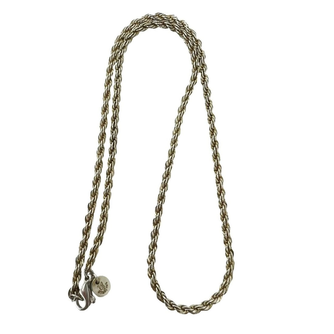 TIFFANY&Co. Tiffany Vintage Twist Rope Necklace, Sterling Silver 925, Accessory, Silver, 57439