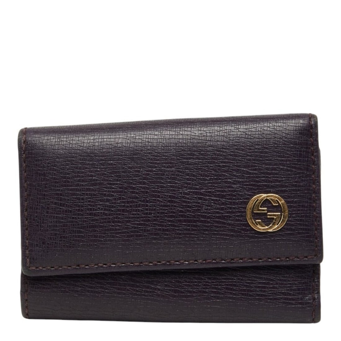 Gucci Interlocking G Key Case 309706 Purple Leather Women's GUCCI: --- Catalog ---Category: DesignType: KeycaseColor: PurpleGender: WomenMaterial: Leather Category: GeneralMPN: 309706Brand: GucciCategory: Physical PropertiesSize (HxWxD): 9.5cm x 6.5cm x 1.5cm / 3.74'