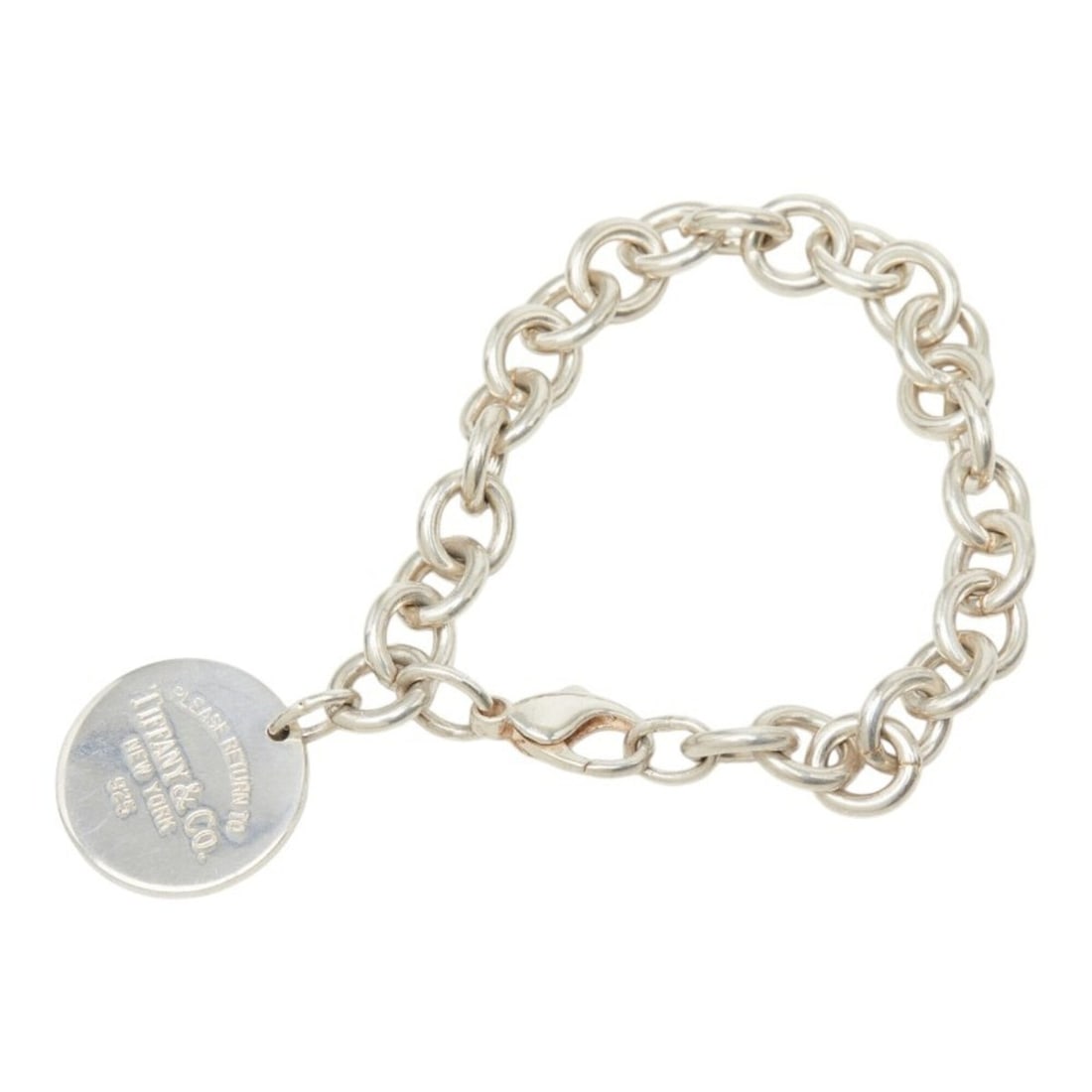 Tiffany & Co. Return to Round Tag Chain Bracelet, SV925 Silver, Women's.: --- Catalog ---Category: SizeLength: 16.5cm / 6.49''Category: DesignType: Charm braceletGender: WomenMaterial: Silver 925Category: GeneralBrand: Tiffany--- Item List ---Section: ConditionRanking: Rank