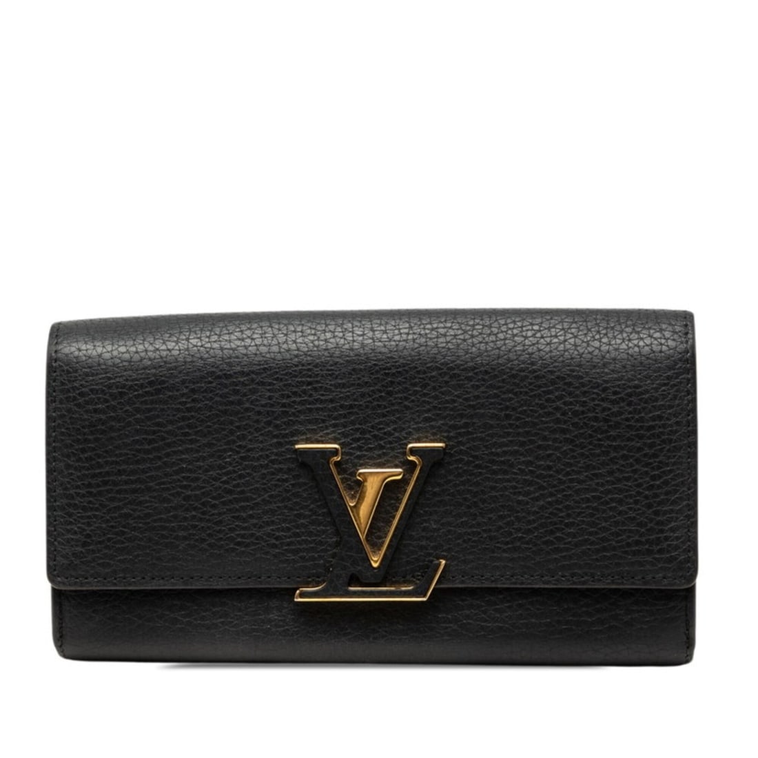 Louis Vuitton Portefeuille Capucines Long Wallet M61248 Noir Black Taurillon Leather Women's LOUIS: --- Catalog ---Category: SizeSize (HxWxD): 10cm x 19.5cm x 2.5cm / 3.93'' x 7.67'' x 0.98''Category: DesignType: Long wallet (bi-fold)Color: Black, NoirGender: WomenMaterial: Leather Leather/Fur Type: