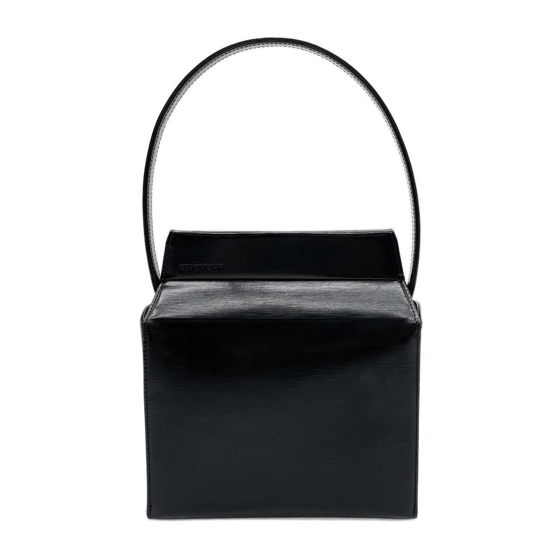GIVENCHY Logo Handbag, Interchangeable Handle, Leather, Black, Women's: --- Catalog ---Category: SizeSize (HxWxD): 21cm x 19cm x 7cm / 8.26'' x 7.48'' x 2.75''Category: DesignType: HandbagColor: Black, SilverGender: WomenMaterial: Leather Category: GeneralBrand: Givenchy-