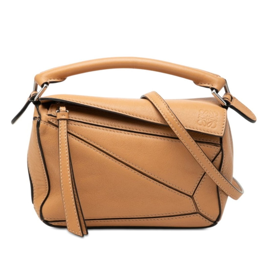 Loewe Anagram Puzzle Bag Mini Handbag Shoulder 2-Way Brown Leather Women's LOEWE (1 of 10)