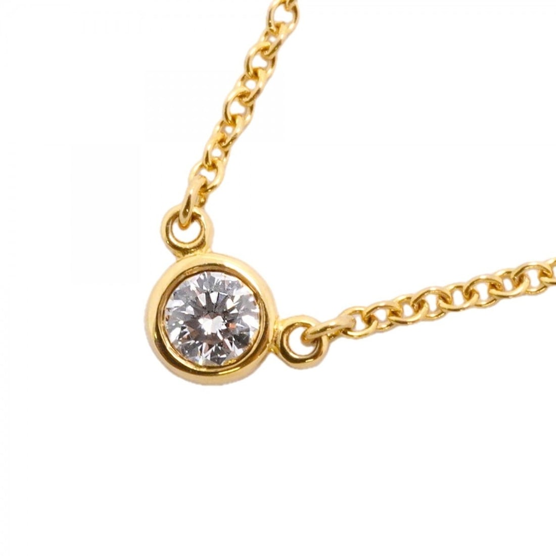 Tiffany & Co. By the Yard Necklace, 1PD (18K Yellow Gold) Diamond, Women's