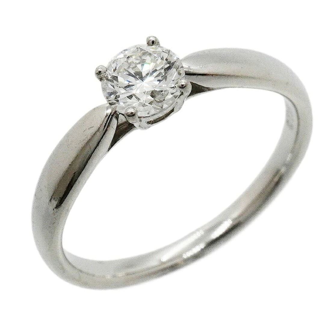 Tiffany & Co. Harmony Ring, 1PD (One Diamond), Pt950 Platinum, 0.42ct Diamond, Size 11, Women's