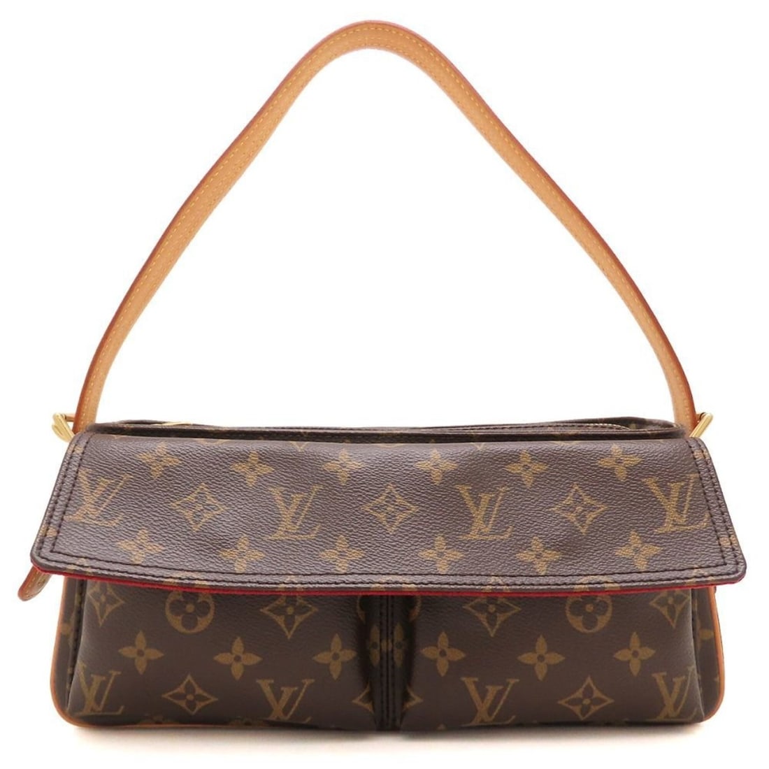 LOUIS VUITTON Monogram Vivacite MM M51164 Shoulder Bag Brown Women's 353426 (1 of 18)
