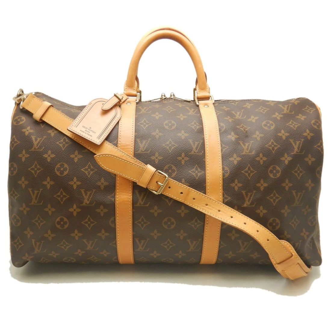 LOUIS VUITTON Monogram Keepall Bandoulière 50 M41416 Boston Bag Brown Women's 254122 (1 of 20)