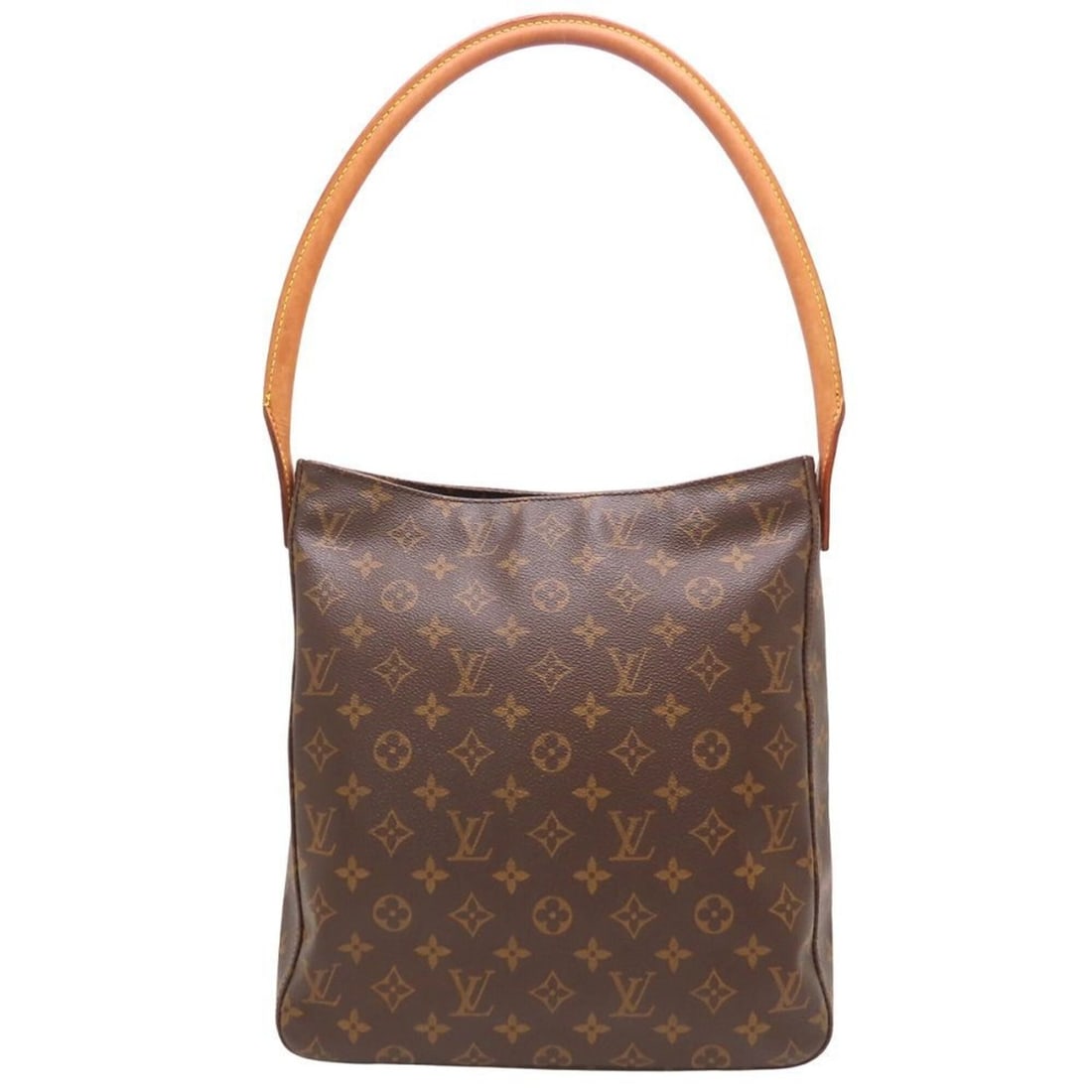 LOUIS VUITTON Monogram Looping GM M51145 Shoulder Bag Brown Women's 353424