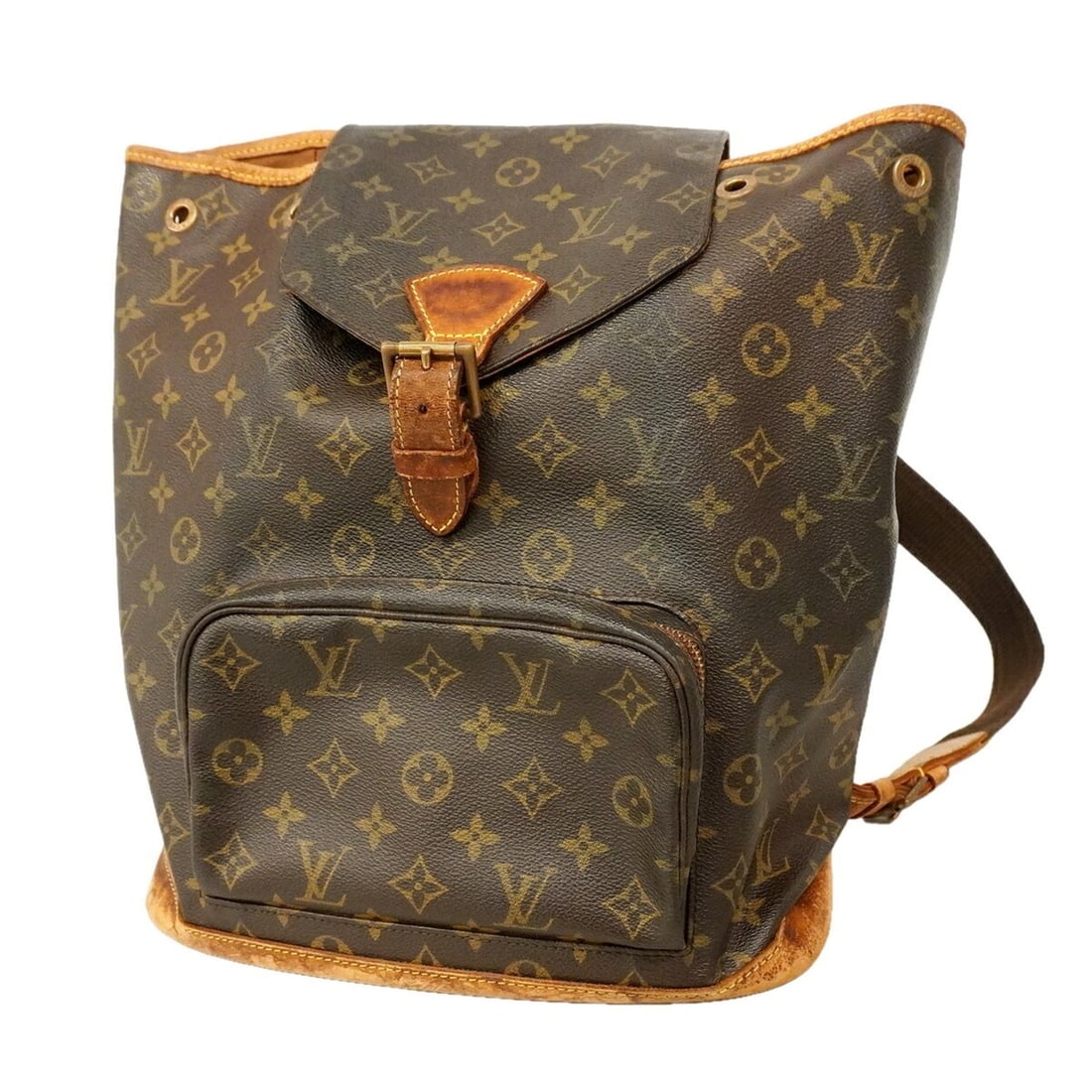 Louis Vuitton Monogram Montsouris GM Backpack, M51135, Brown, Men's/Women's, P3353420