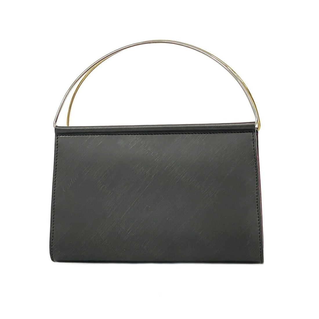 Cartier Trinity Leather Handbag, Black & Gold, Women's, P3321604: --- Catalog ---Category: SizeSize (HxWxD): 11cm x 17cm x 4cm / 4.33'' x 6.69'' x 1.57''Category: DesignType: HandbagColor: BlackGender: WomenMaterial: Leather Hardware Color: Gold, SilverCategory: Gen