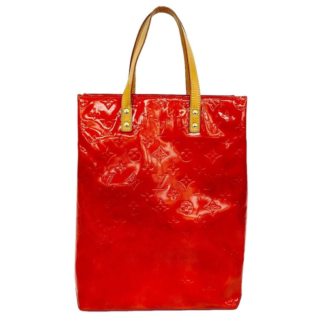 Louis Vuitton Vernis Lead MM Handbag M91086 Rouge Ladies P3310402